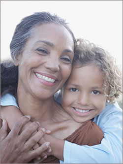 Child with grandmother