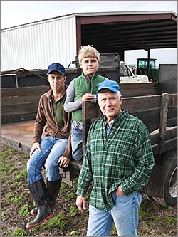 Three generations of farmers