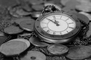 Image a watch and old coins